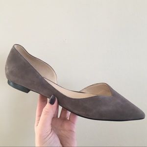 NWOT Marc Fisher Taupe Pointed Toe Flats
